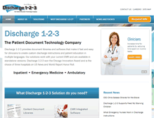 Tablet Screenshot of discharge123.com